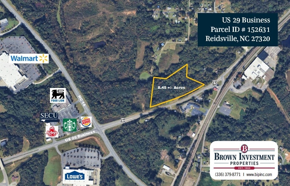 US 29 Business Hwy @ NC14, Reidsville, NC for Sale