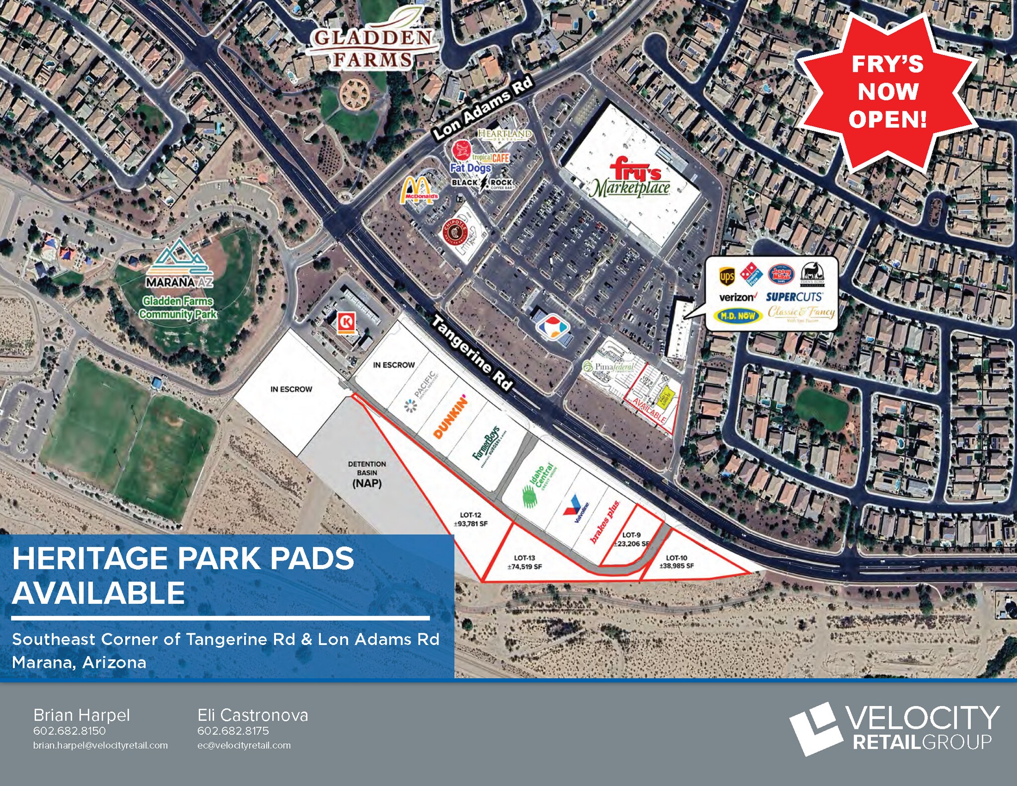 SEC Tangerine Farms Rd & Lon Adams Rd, Marana, AZ for Sale