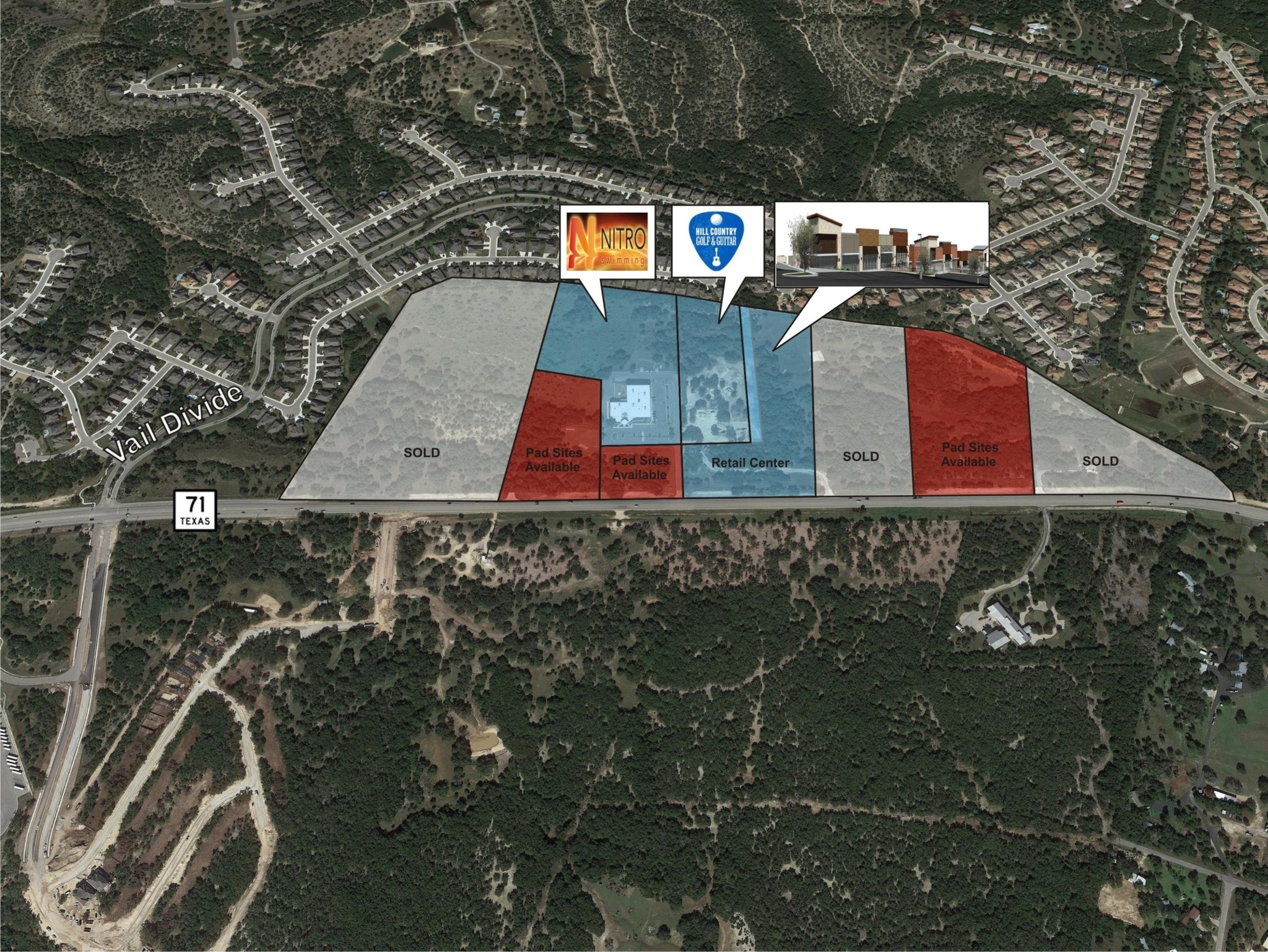 15600 Hwy 71 Bee Caves, TX 78738 Land Property for Lease on
