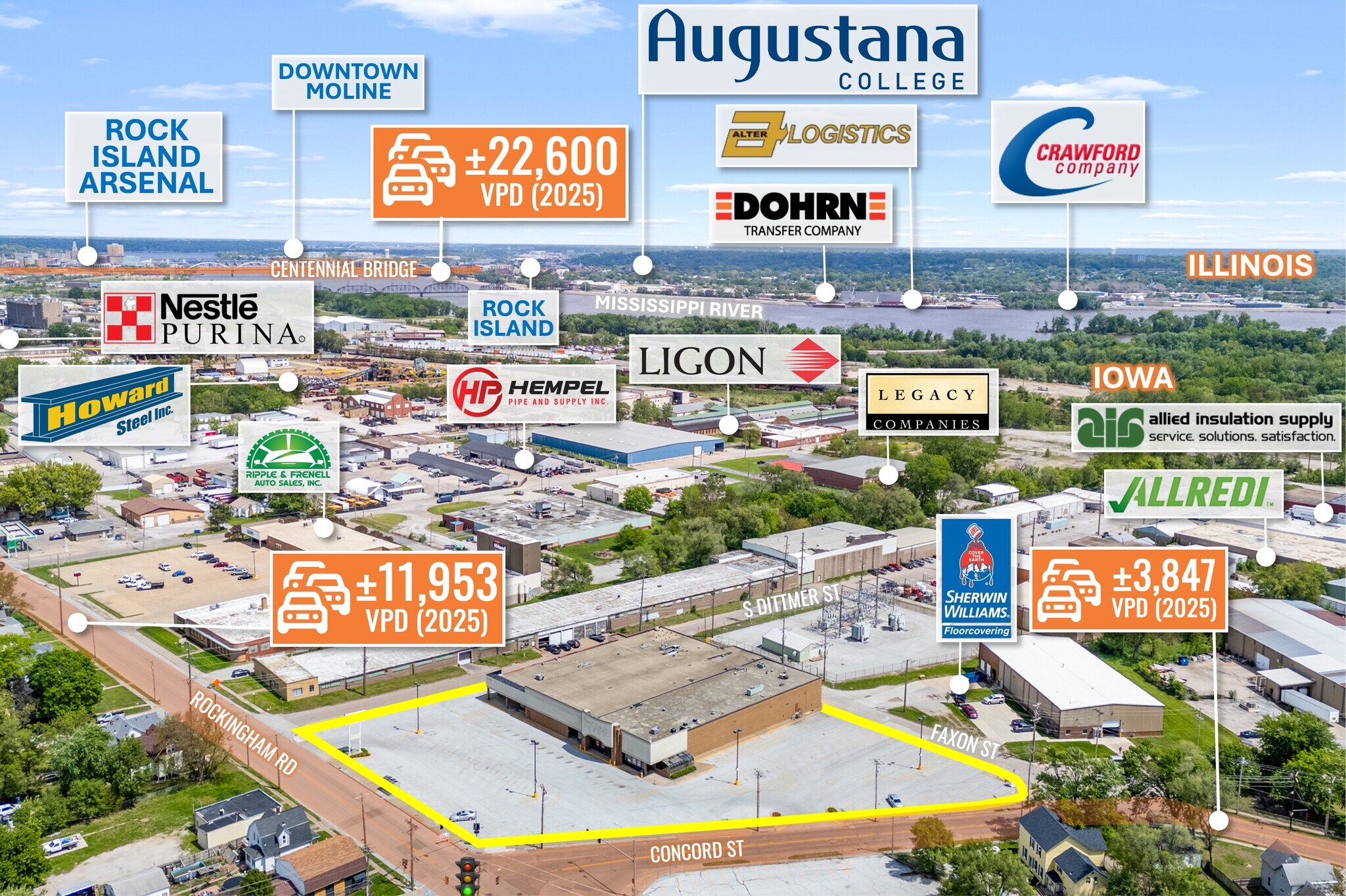 3019 Rockingham Rd, Davenport, IA for Sale