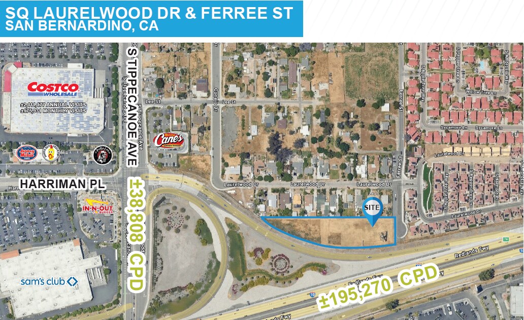 SQ Laurelwood Dr & Ferrre St, San Bernardino, CA for Sale