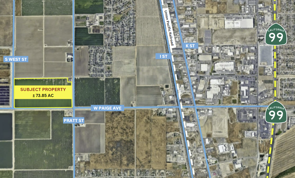 Paige Ave @ Pratt St. and S West St, Tulare, CA for Sale