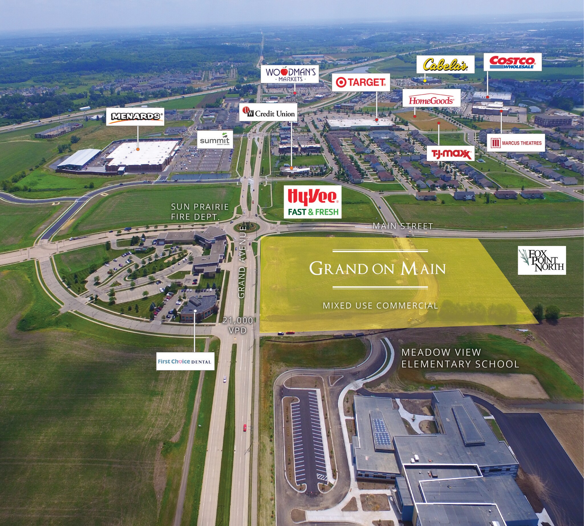 120 N Grand Ave Sun Prairie, WI 53590 Retail Property for Lease on