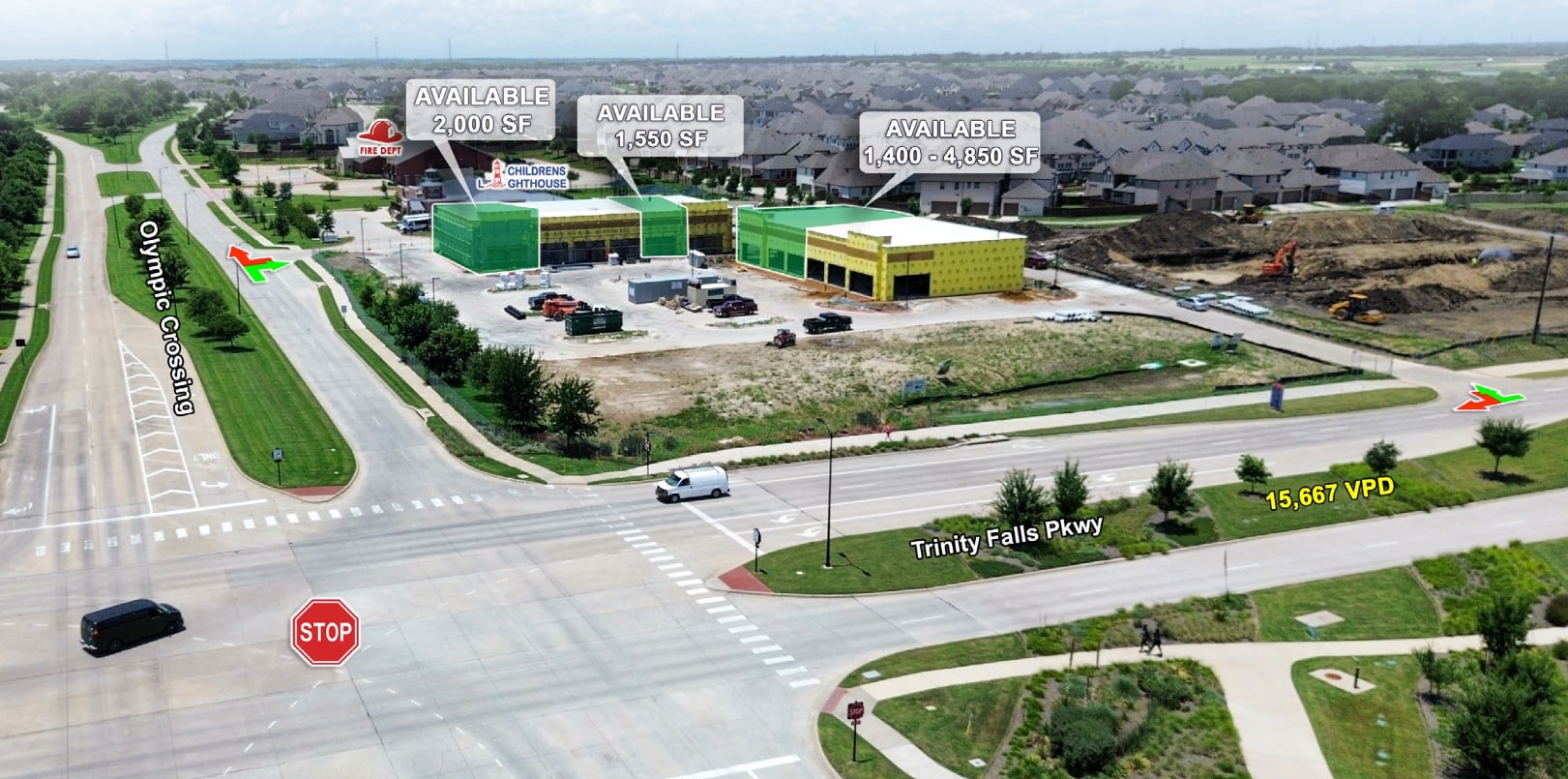 NWQ of Trinity Falls Pkwy & Olympic Crossing, McKinney, TX for Rent