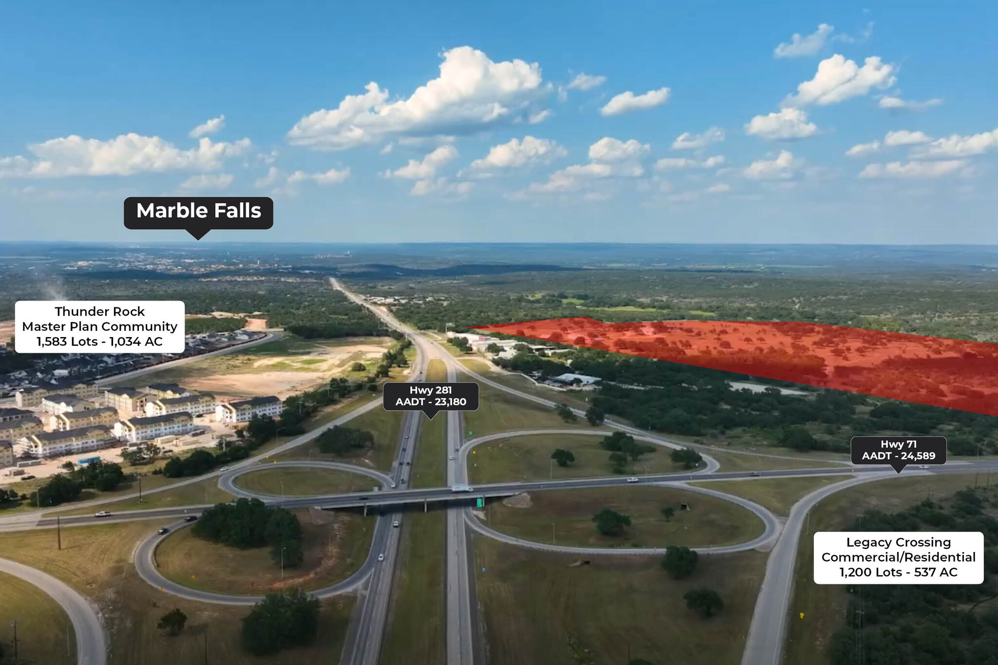 Hwy 71 and 281, Marble Falls, TX for Sale