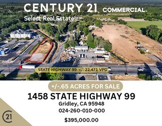 Gridley, CA Commercial Land - 1458 Highway 99