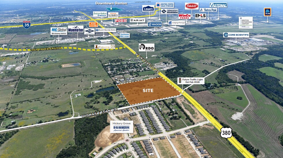 NEC Thomas J Egan Rd & US 380, Denton, TX for Sale