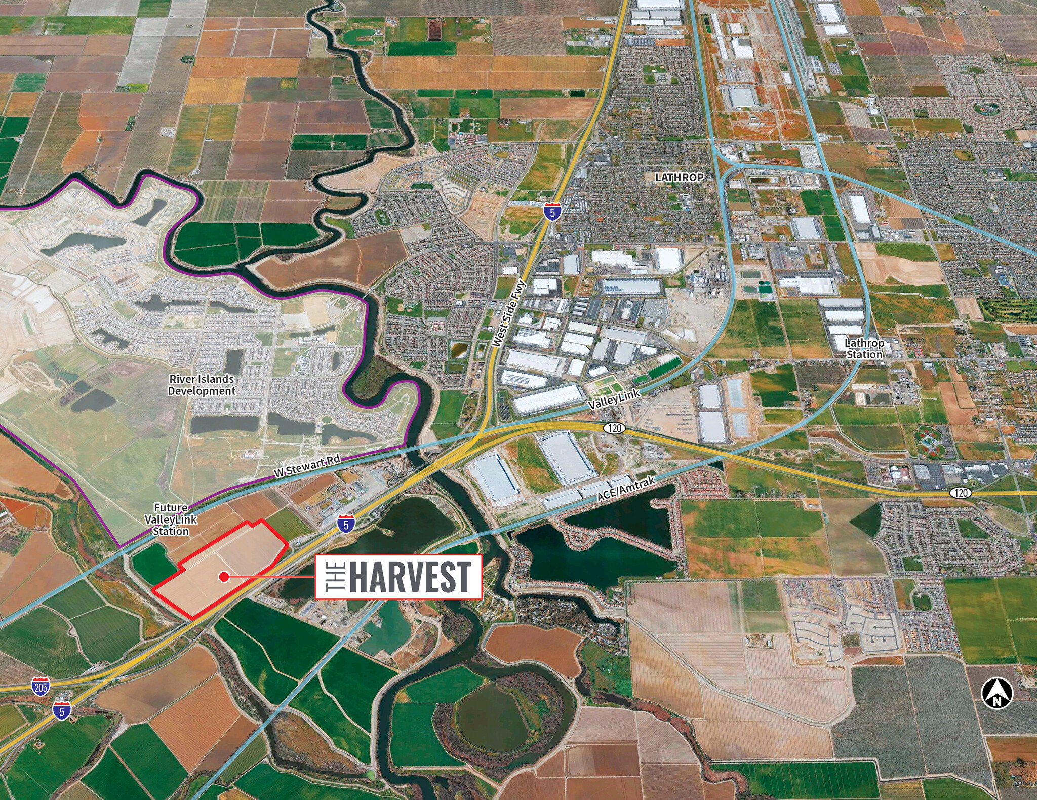 Mossdale Interchange adjacent to highway 5, Lathrop, CA for Sale