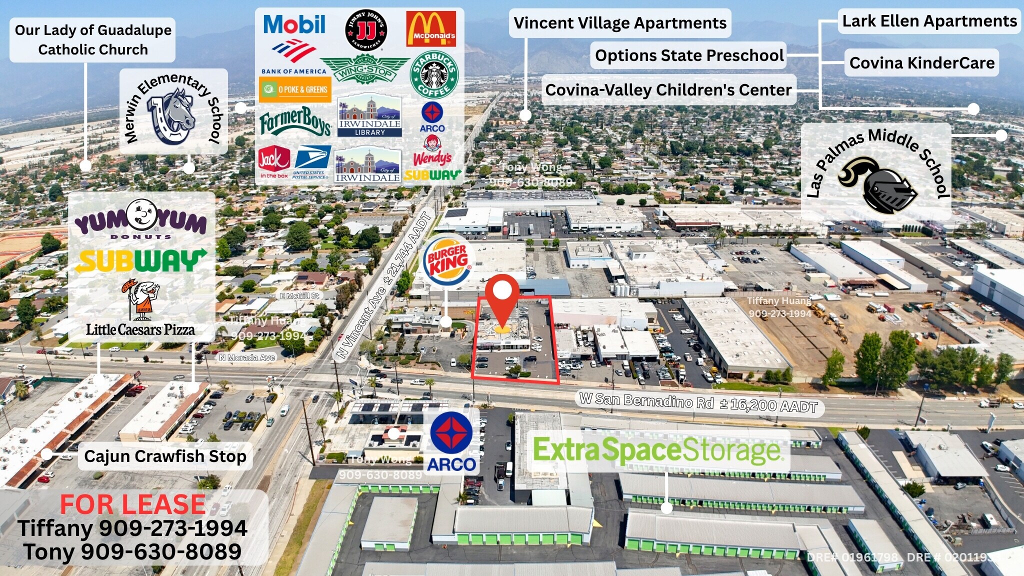 1661-1665 W San Bernardino Rd, Covina, CA for Rent