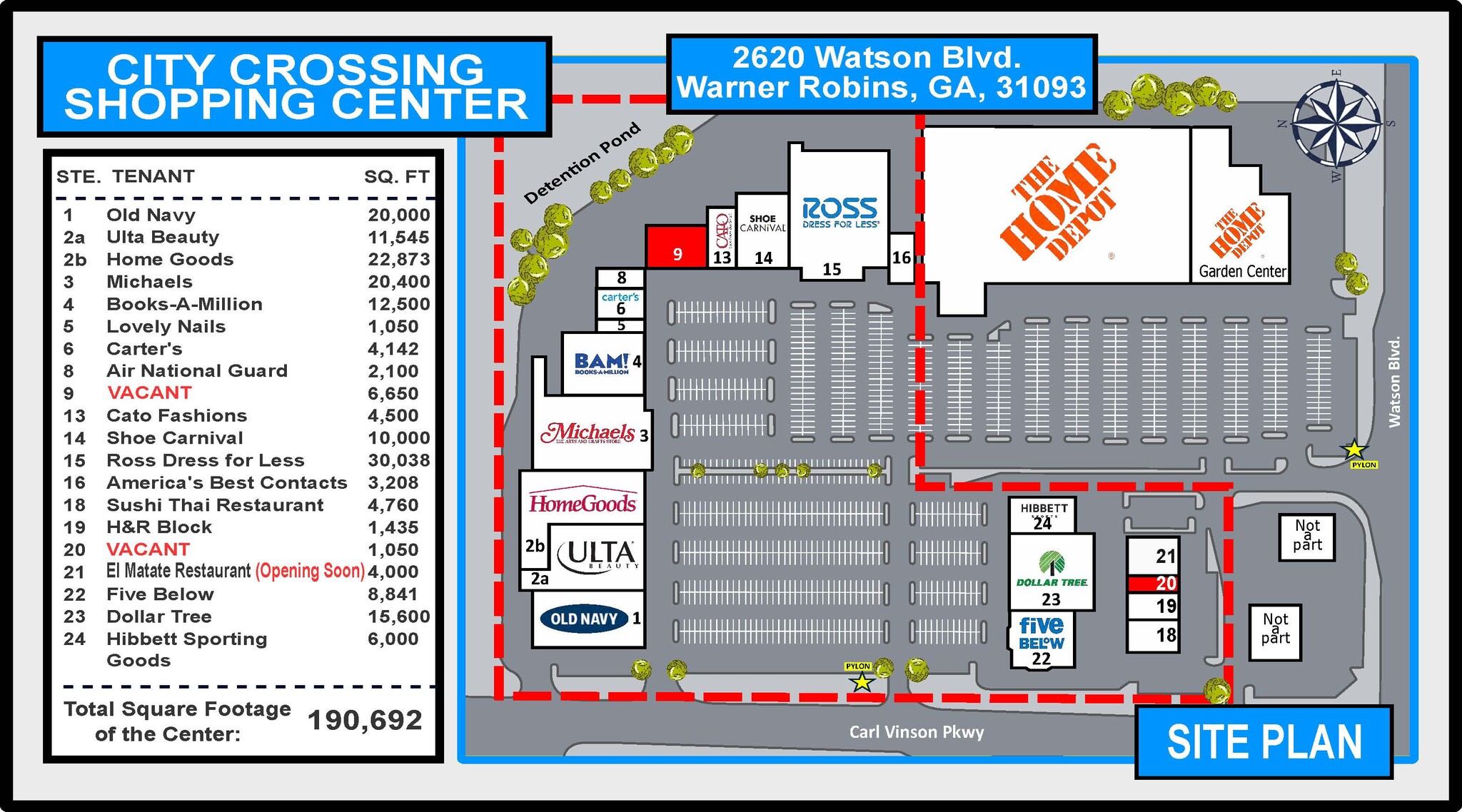 2620-2624 Watson Blvd, Warner Robins, GA for Rent