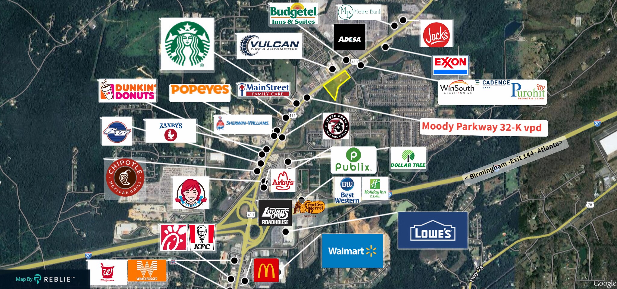 Moody Parkway & Joey Adkins Dr, Moody, AL for Sale