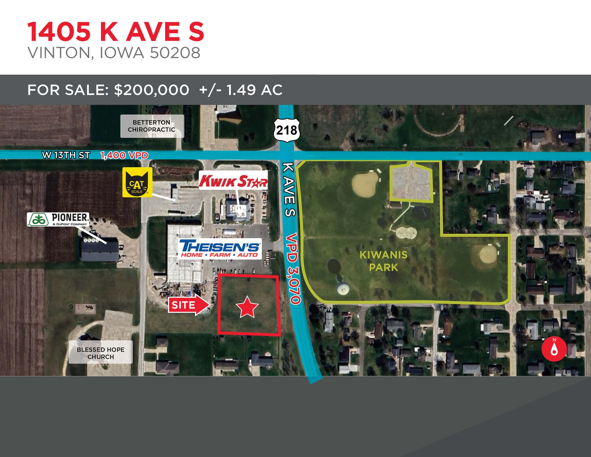 K Ave, Vinton, IA for Sale