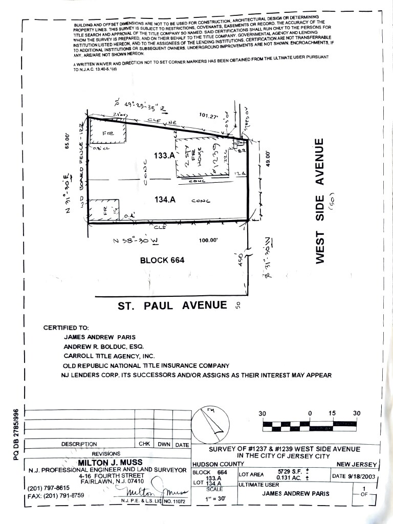 1237-1239 West Side ave, Jersey City, NJ for Sale