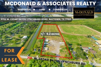 Baytown, TX Industrial Land - 5702 W Cedar Bayou Lynchburg Rd