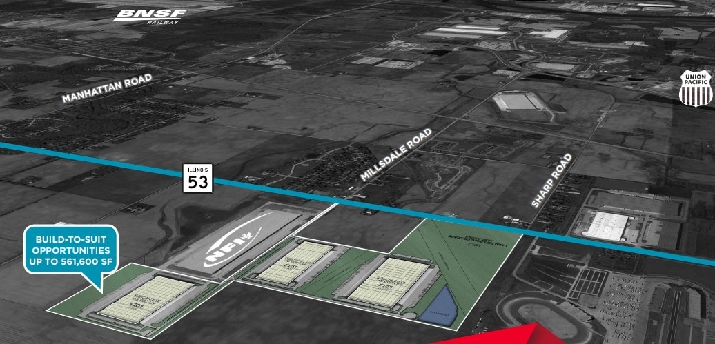 Millsdale & Route 53, Joliet, IL for Rent