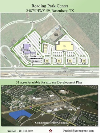 Rosenberg, TX Commercial Land - SW Fwy @ Reading Road