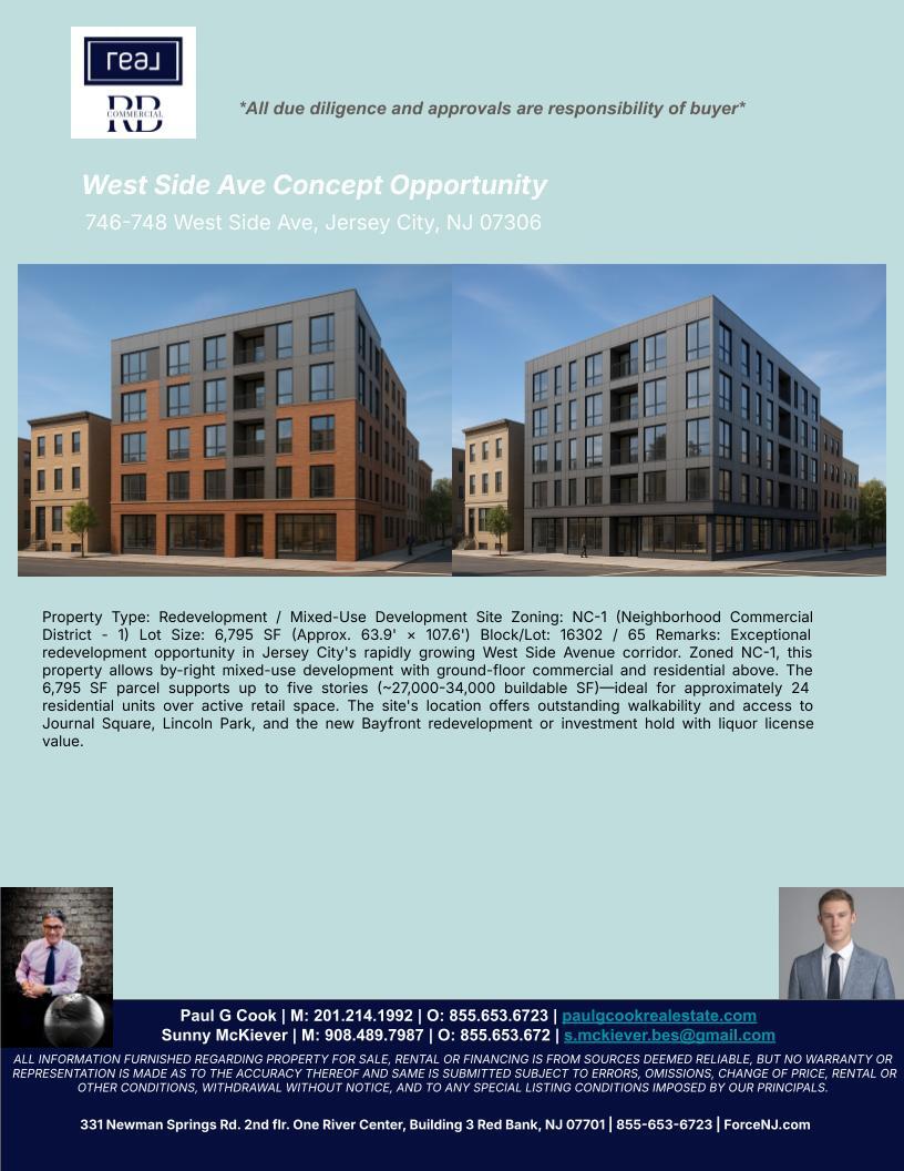 746 West Side Ave, Jersey City, NJ for Sale