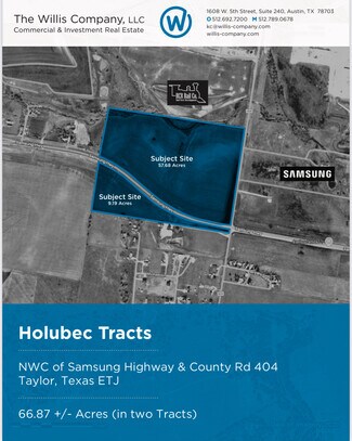 Taylor, TX Commercial Land - Samsung Highway Taylor, TX Commercial Land - Samsung Highway