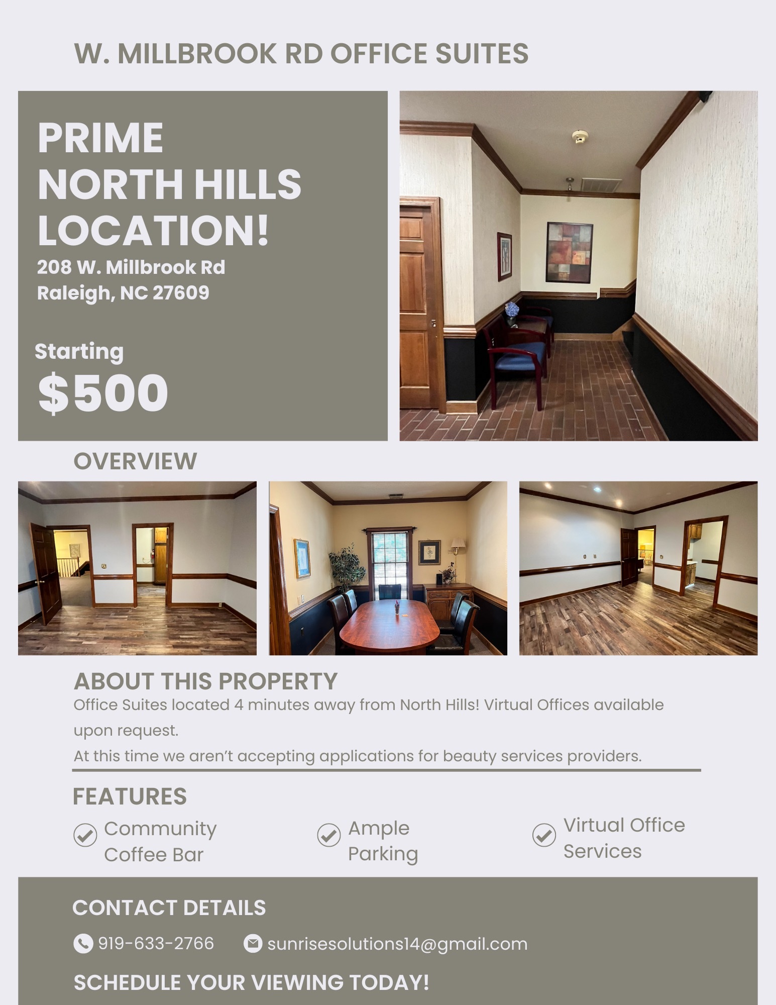 200-208 W Millbrook Rd, Raleigh, NC for Rent