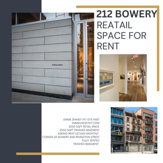 New York, NY Retail - 212 Bowery