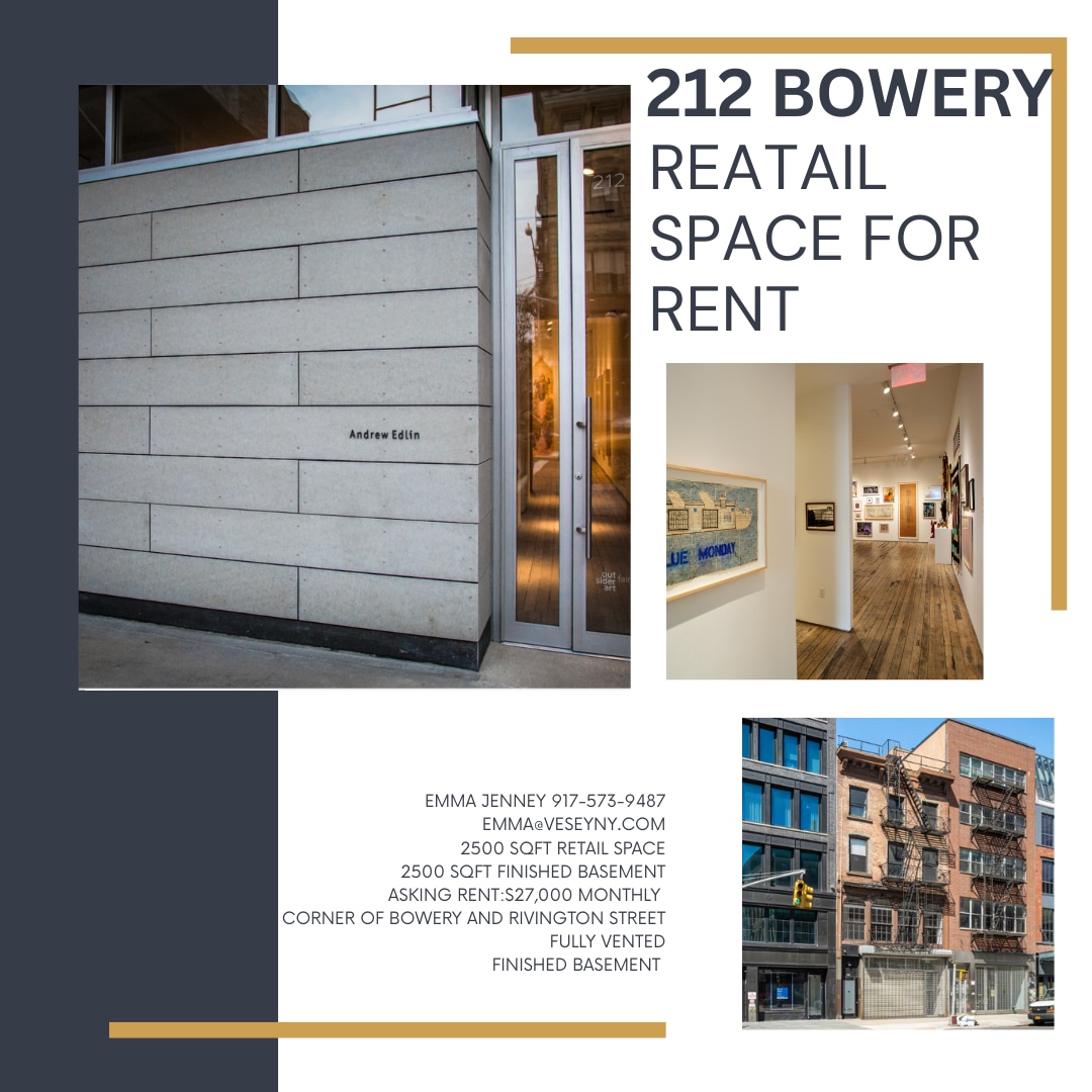212 Bowery, New York, NY for Rent