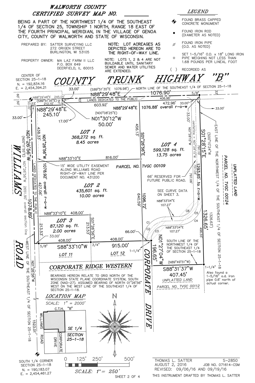 SE Williams Rd & County Highway B, Genoa City, WI for Sale