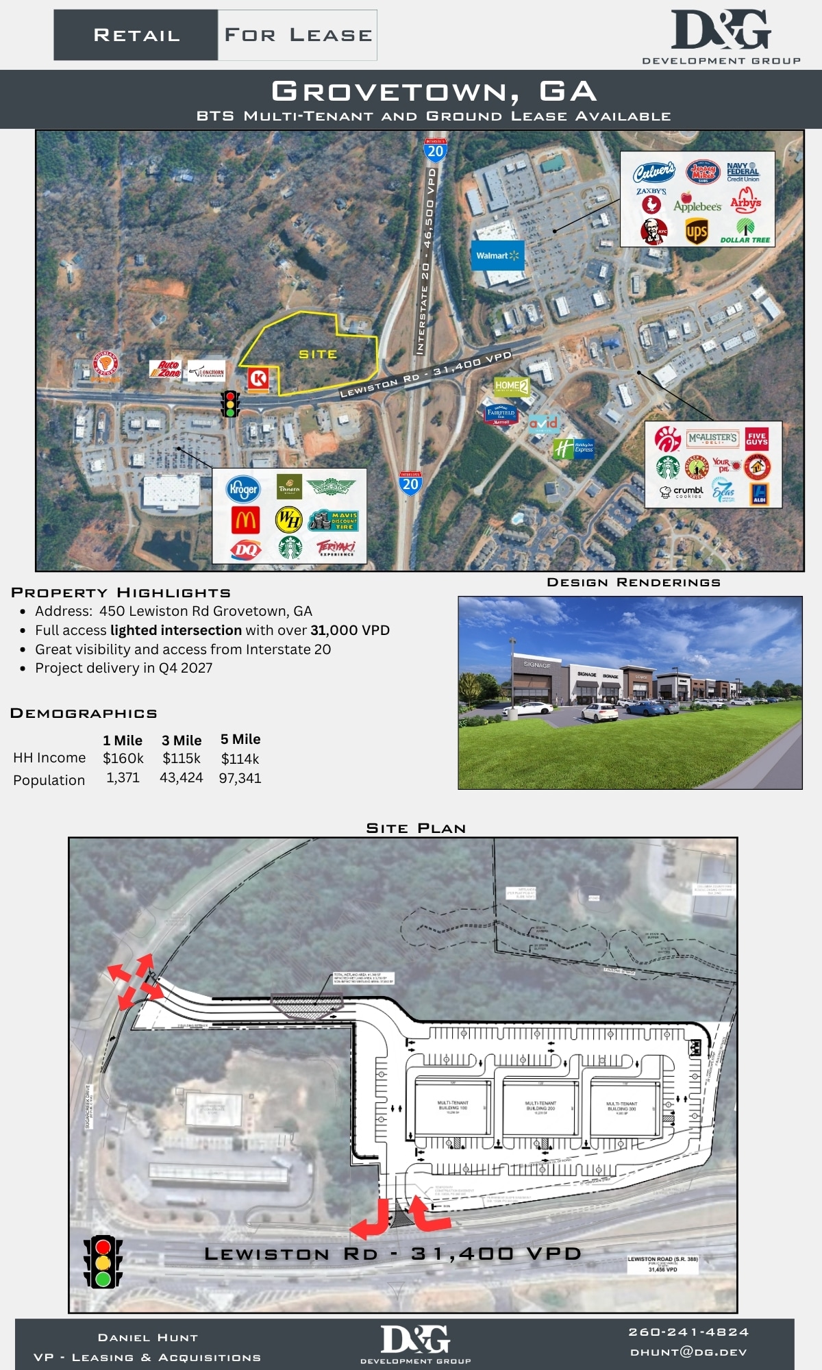 450 Lewiston Rd, Grovetown, GA for Rent