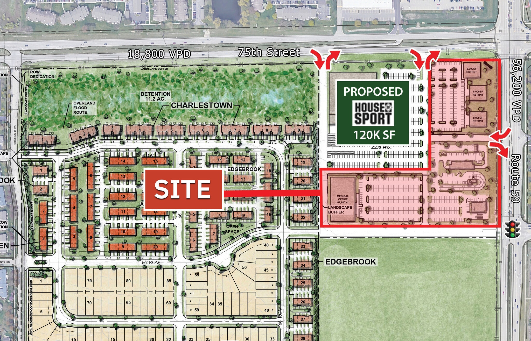 SWQ Route 59 & 75th St, Aurora, IL for Rent