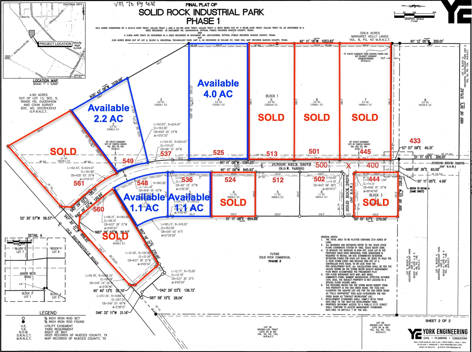 Junior Beck dr @ Old Brownsville Rd, Corpus Christi, TX for Sale