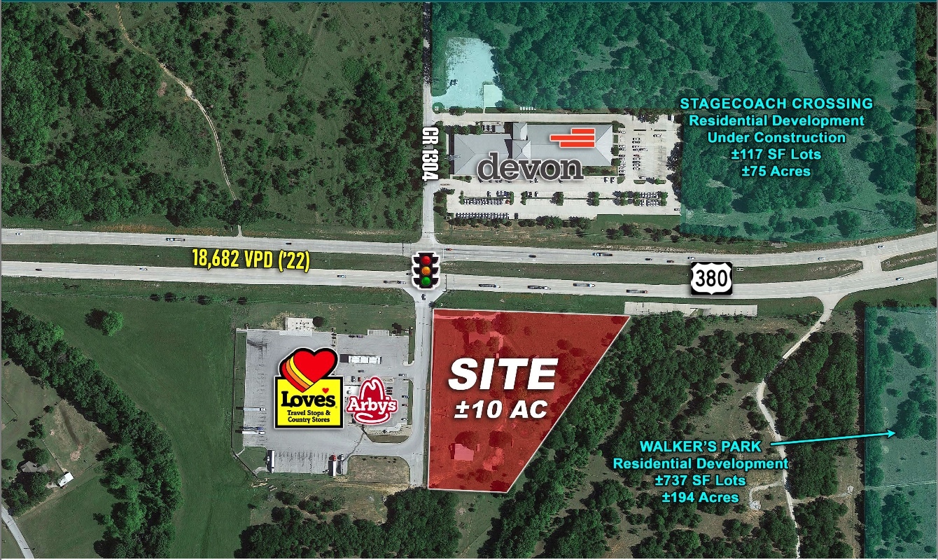 SEC of US-380 & CR-1034, Bridgeport, TX for Sale