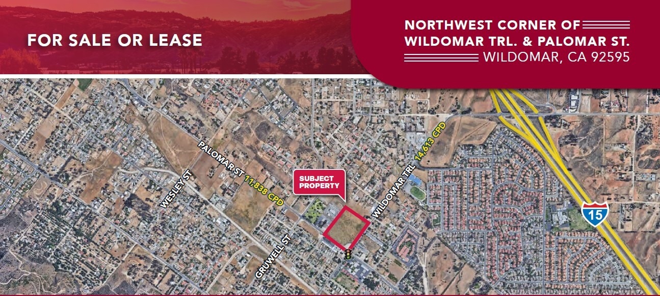 NWC Wildomar Trail & Palomar St., Wildomar, CA for Rent