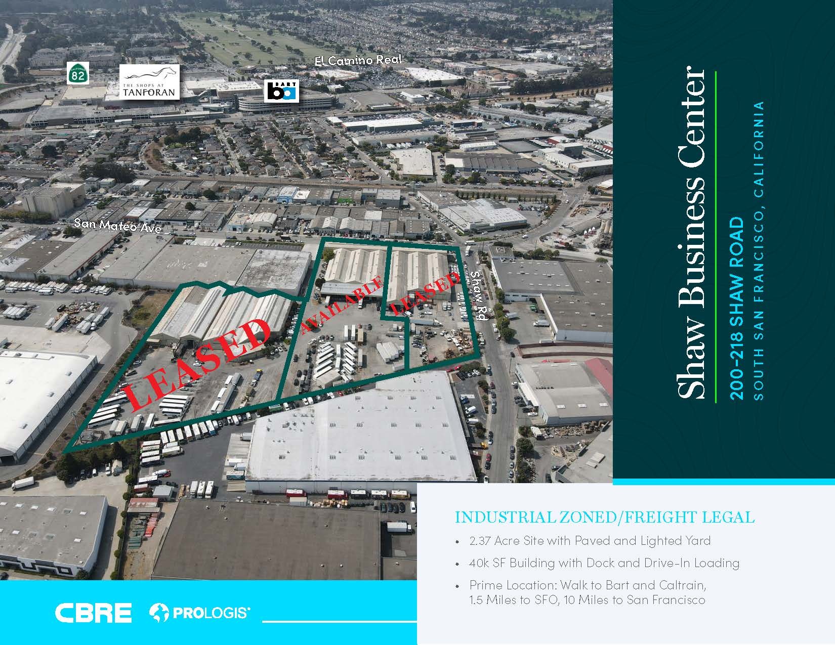200-212 Shaw Rd, South San Francisco, CA for Rent