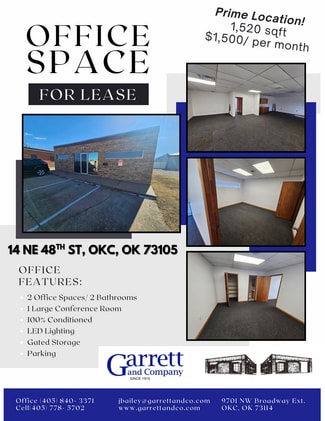 Oklahoma City, OK Office - 14 NE 48th St Oklahoma City, OK Office - 14 NE 48th St