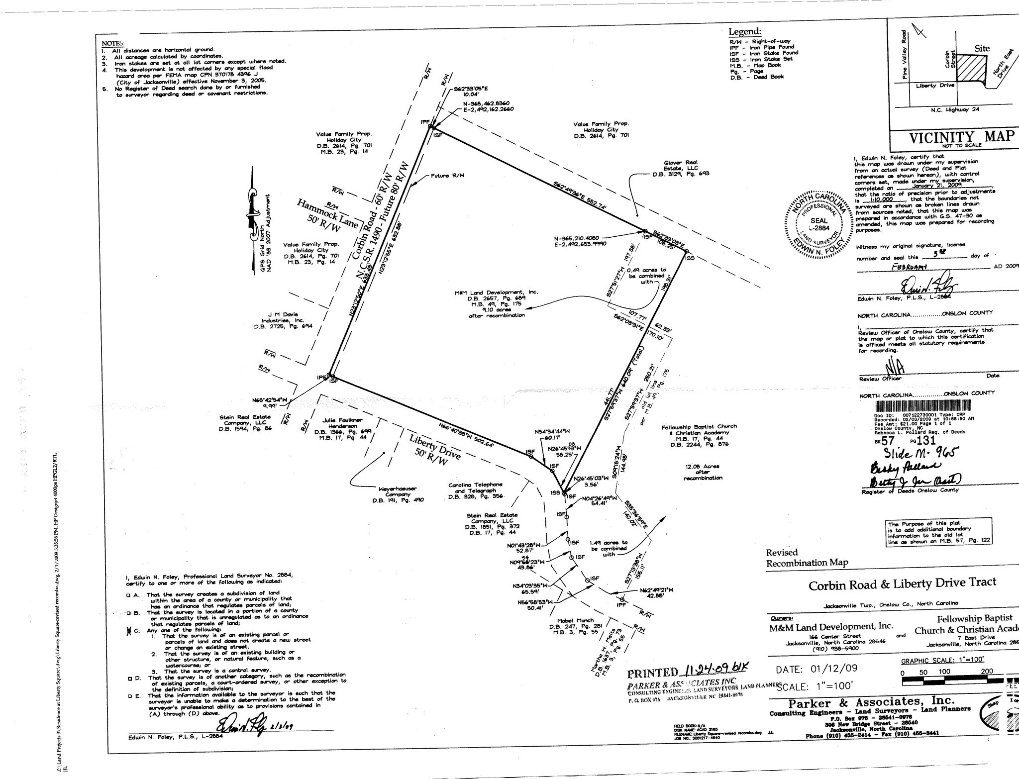 0 Corbin Rd, Jacksonville, NC for Sale