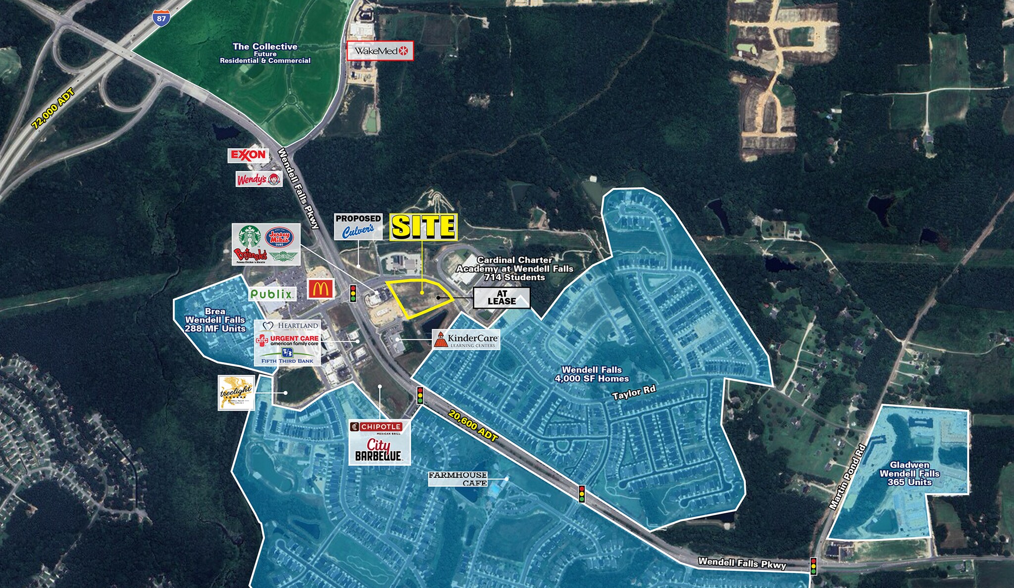 Wendell Falls Pkwy @ Taylor Rd, Wendell, NC for Rent