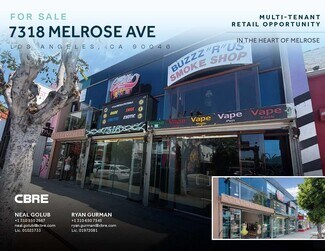 Los Angeles, CA Storefront Retail/Office - 7318 Melrose Ave Los Angeles, CA Storefront Retail/Office - 7318 Melrose Ave