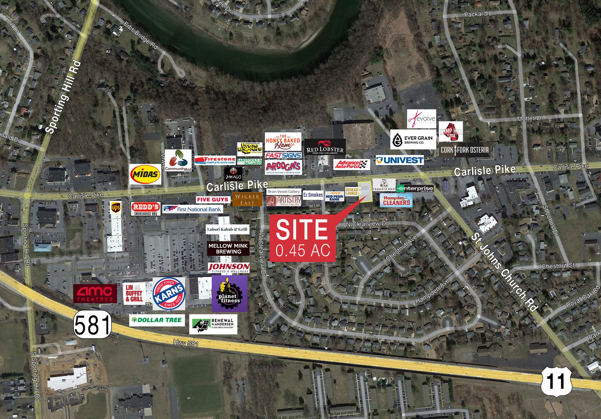 4618 Carlisle Pike Mechanicsburg, PA 17050 Land Property for Sale on