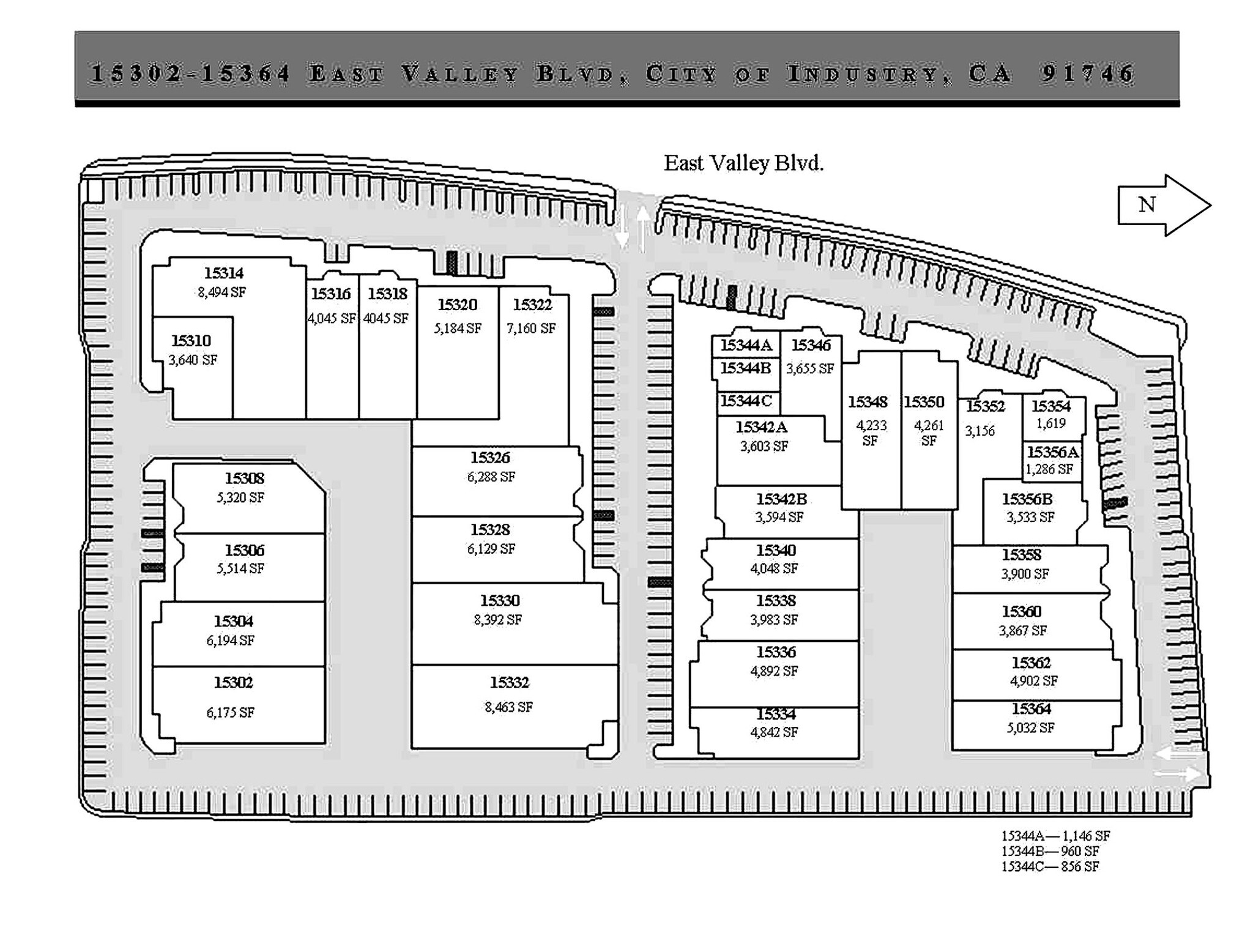 15310-15332 E Valley Blvd, City Of Industry, CA for Rent