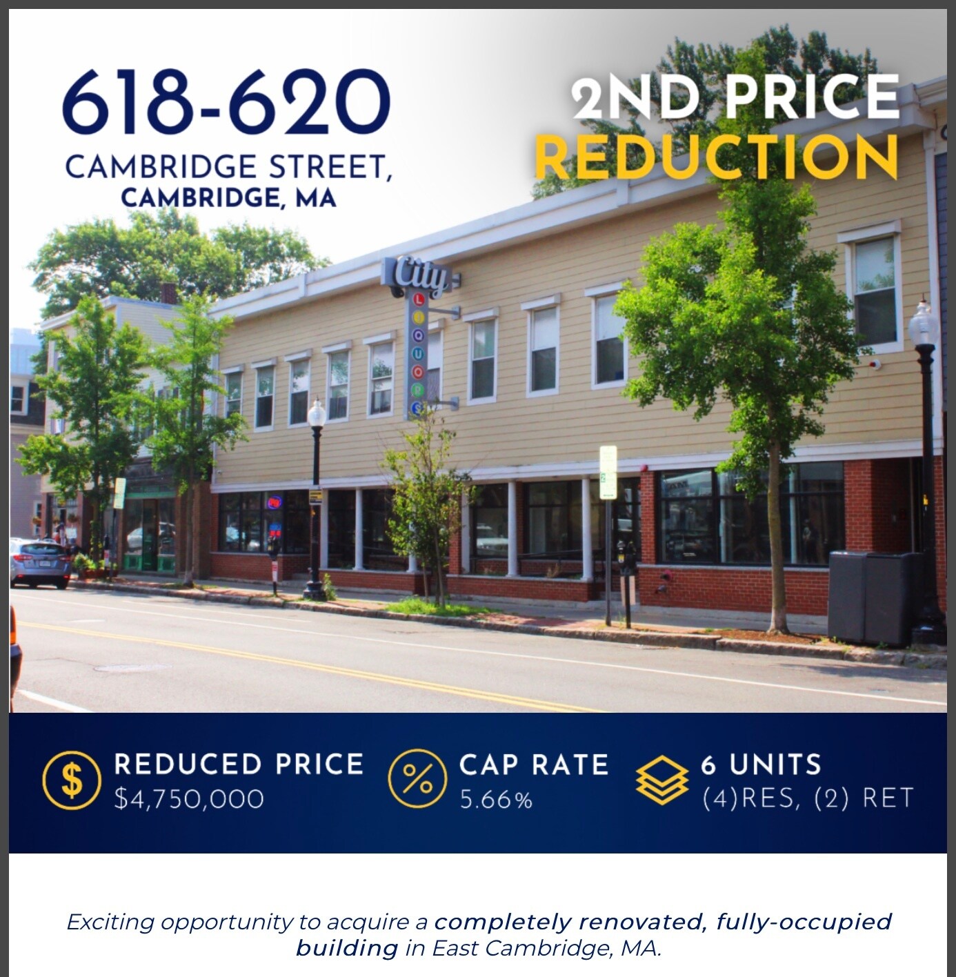 618-620 Cambridge St, Cambridge, MA for Sale
