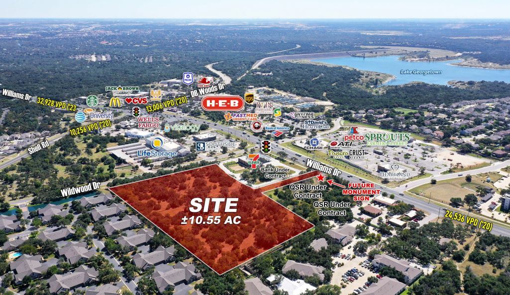 Williams Dr & Wildwood Dr, Georgetown, TX for Sale