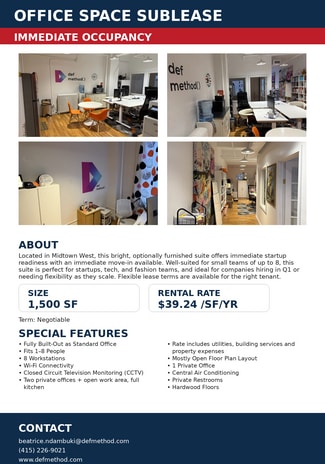 New York, NY Office - 336-342 W 37th St