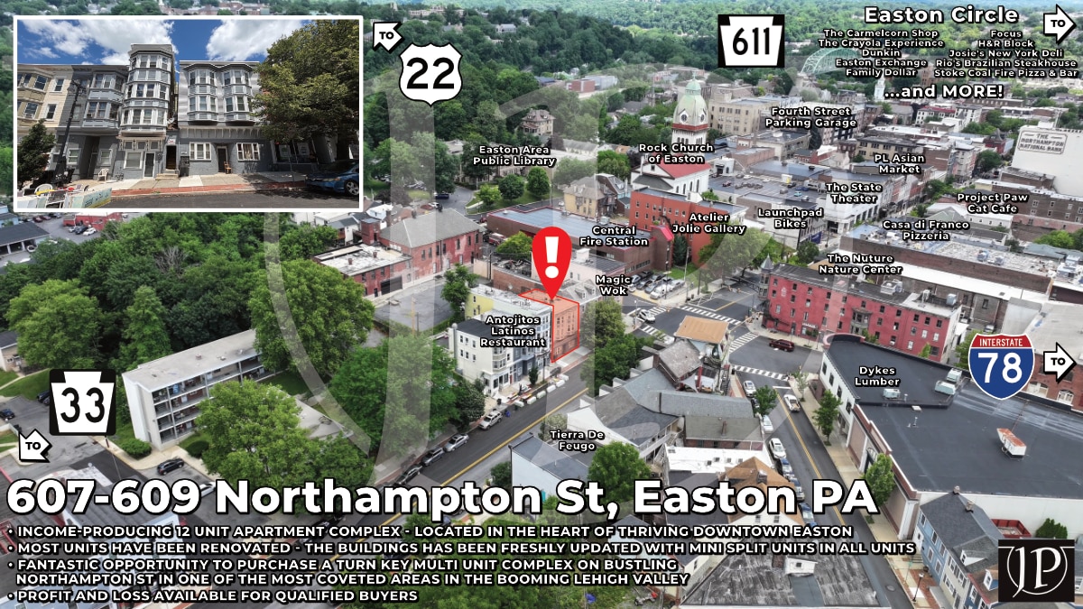 607-609 Northampton St, Easton, PA for Sale