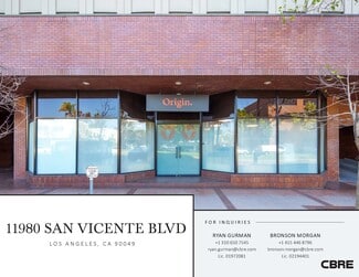 Los Angeles, CA Office - 11980 San Vicente Blvd Los Angeles, CA Office - 11980 San Vicente Blvd