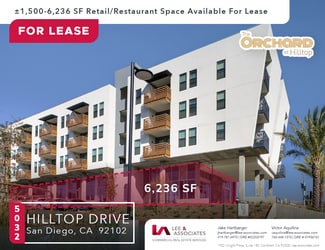 San Diego, CA Retail - 5052 Hilltop Dr
