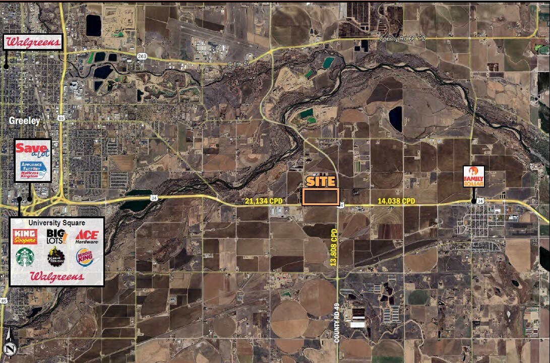 Hwy 34 & County Road 49, Kersey, CO for Sale