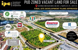 Naples, FL Commercial Land - 8370 Sierra Meadows Blvd