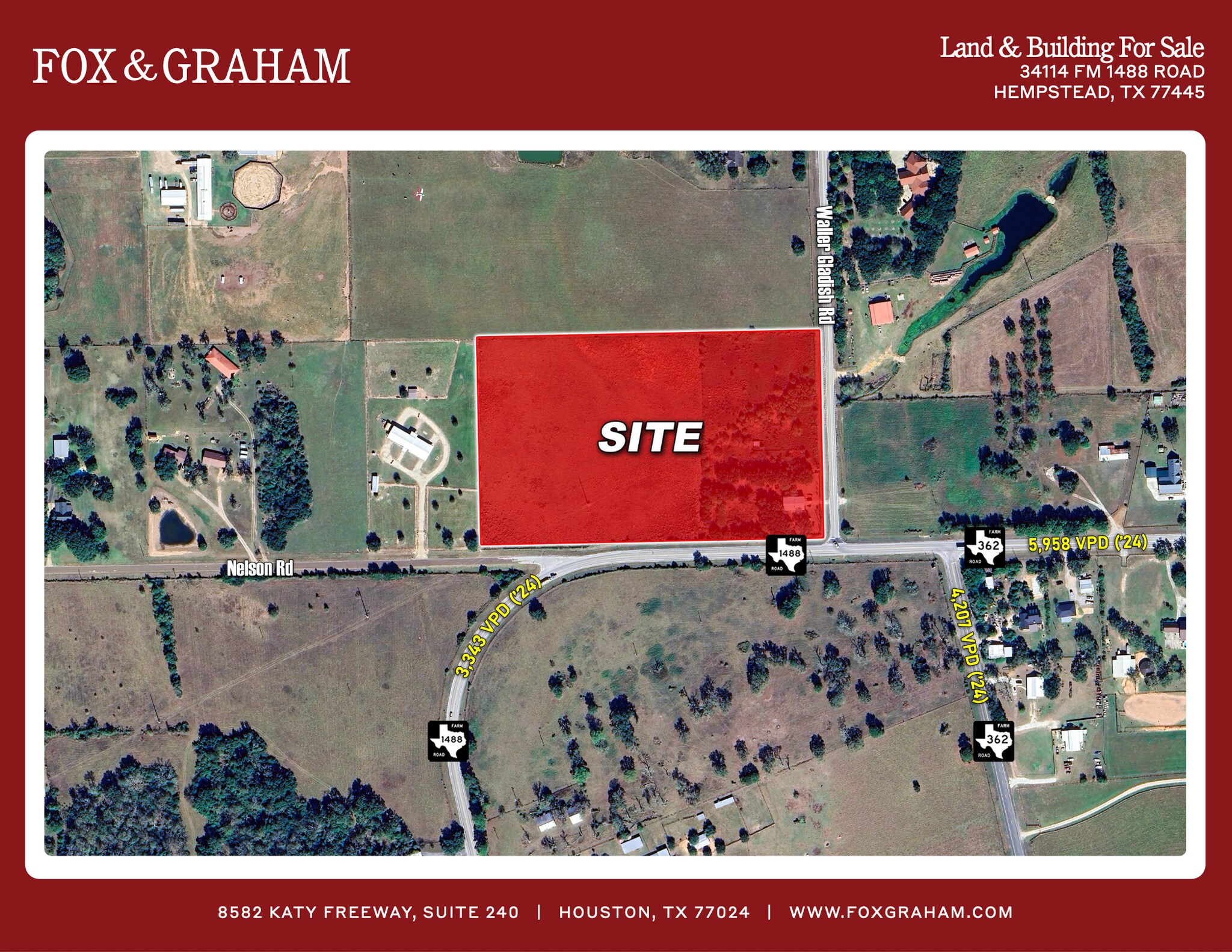 34114 FM 1488 Rd, Hempstead, TX for Sale