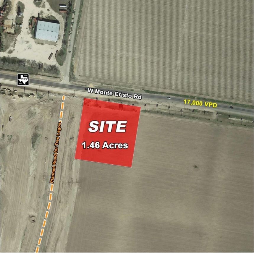 Monte Cristo Edinburg, TX 78541 Land Property for Lease on