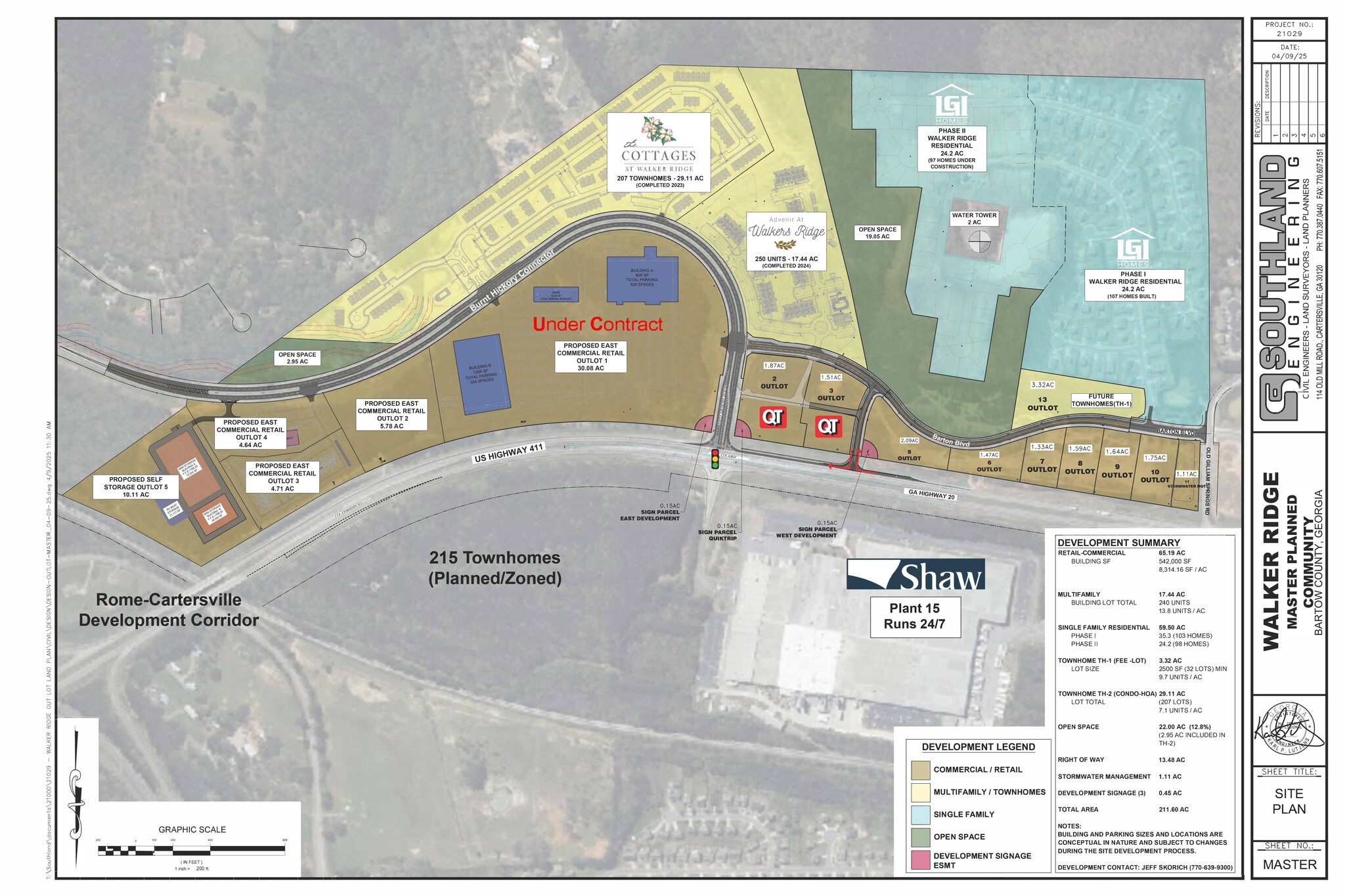 Intersection of 411 & Burnt Hickory Connector, Cartersville, GA for Sale