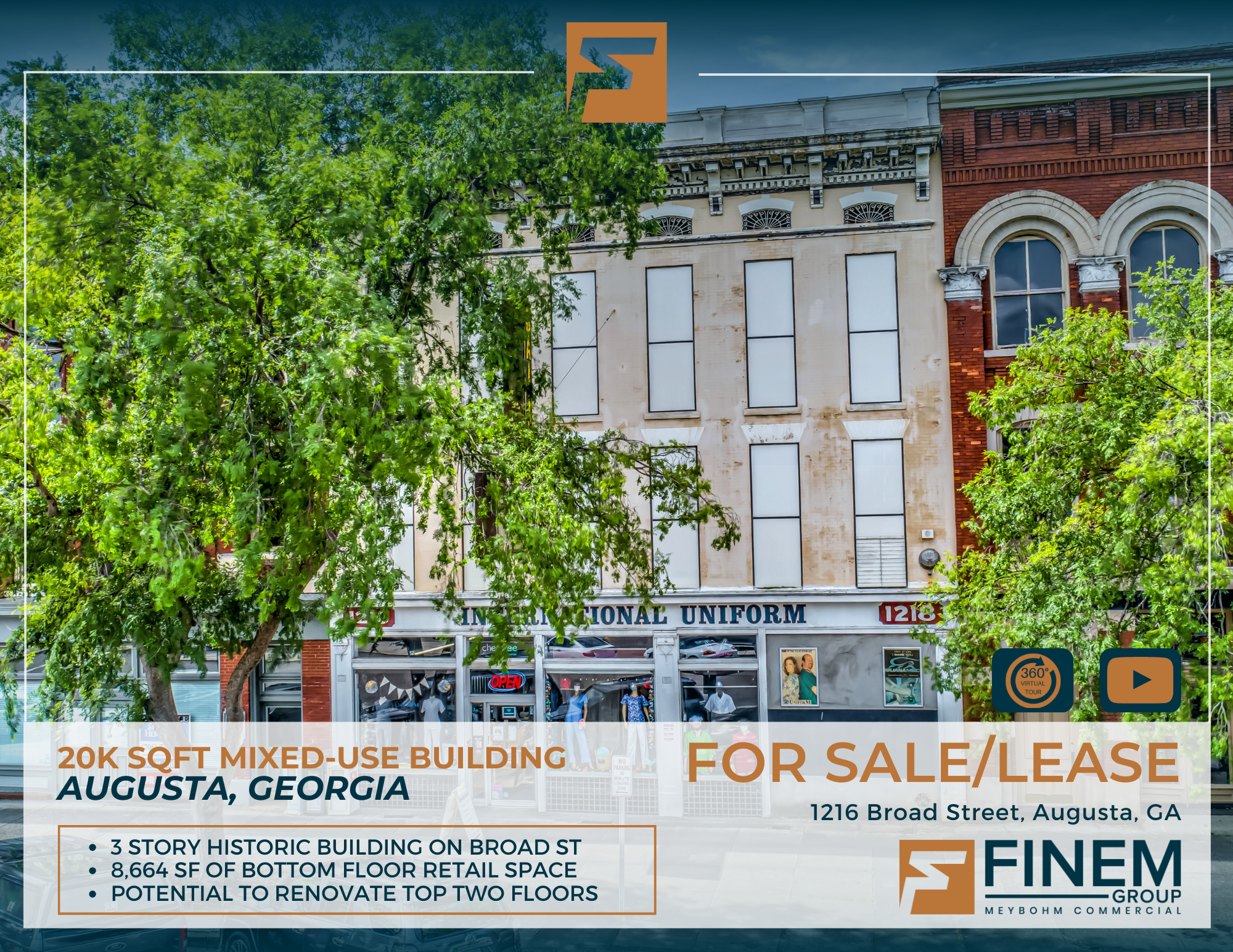 1216-1218 Broad St, Augusta, GA for Sale